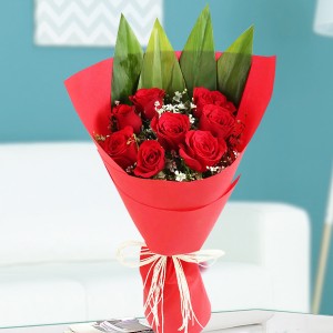 Stuning Red Roses Bunch